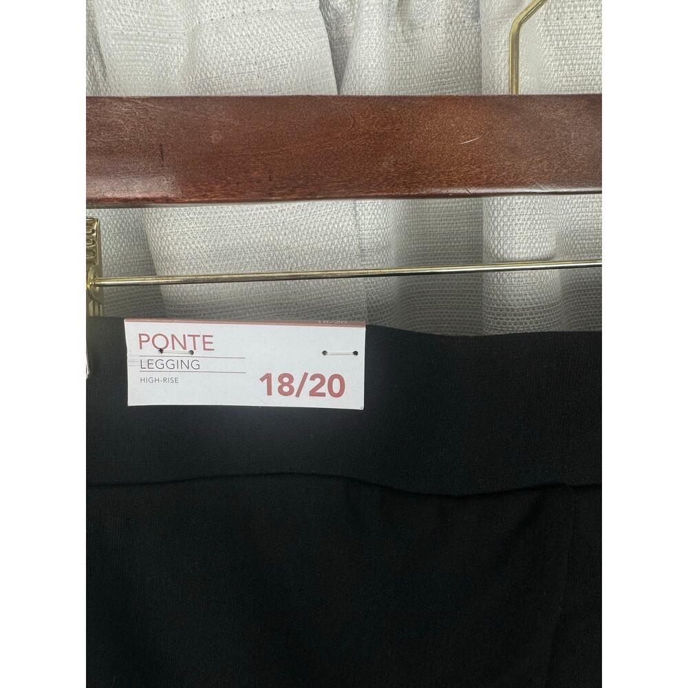 Lane Bryant Ponte Leggings 18 20 NWT Black Rhinestone High Rise - Picture 4 of 5
